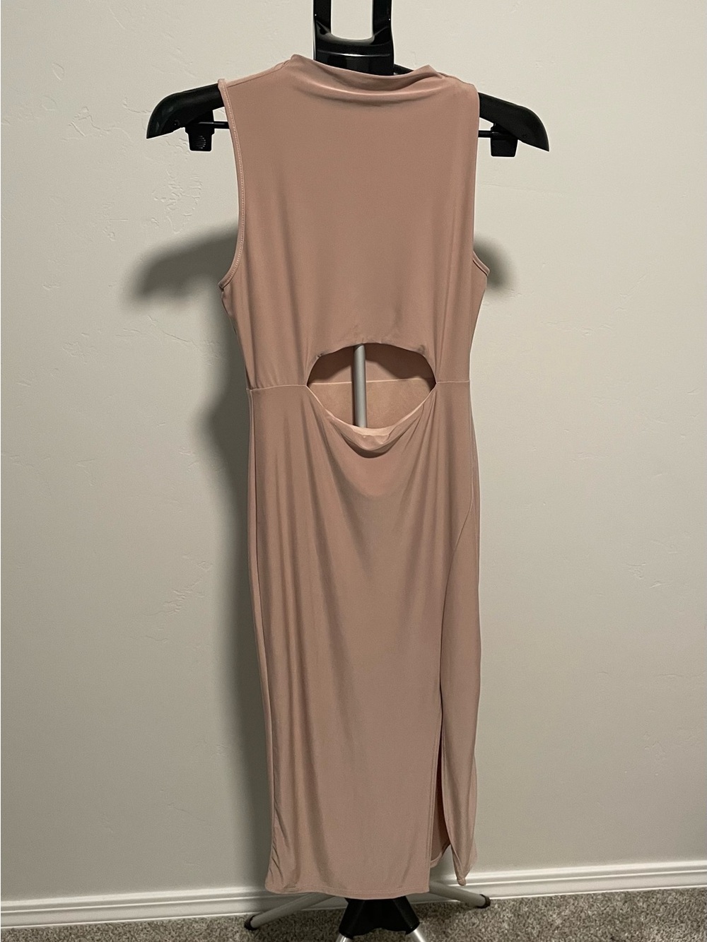 21 Saints Blush Pink Cutout Midi Dress Size Medium